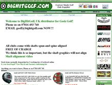 Tablet Screenshot of bighitgolf.com